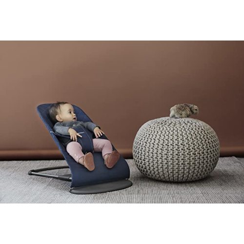 BabyBjörn Bouncer Bliss, Cotton, Midnight Blue, 1 Count (Pack of 1)