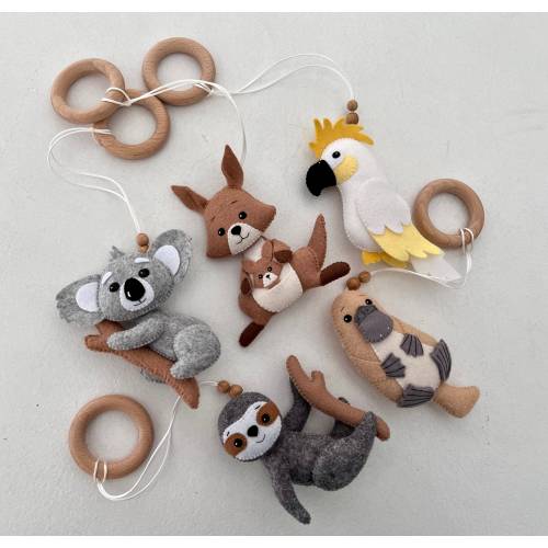Australia animals play gym toys Koala Sloth kangaroo activity toys