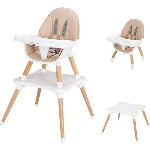 JOYMOR 5-in-1 Convertible Baby High Chair