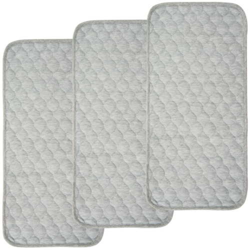 BlueSnail Quilted Thicker Longer Waterproof Changing Pad Liners for Babies(Gray)