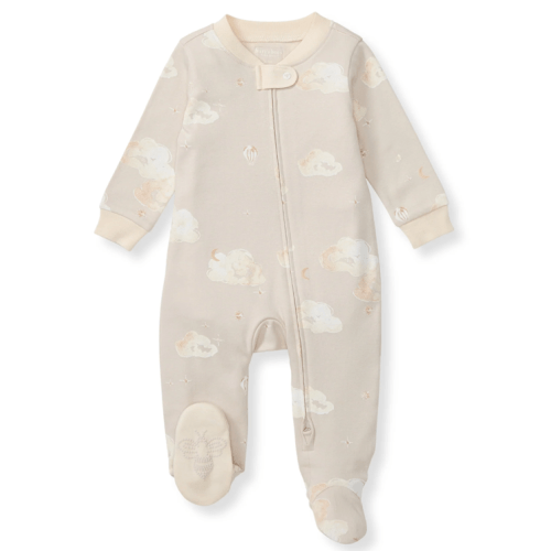 Good Night Sky Organic Cotton Sleep & Play - Limestone – Burt's Bees Baby