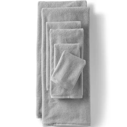 Quick-Dry Cotton 6-Piece Bath Towel Set | Lands' End