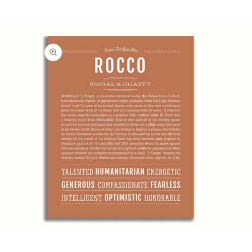 Rocco | Name Art Print