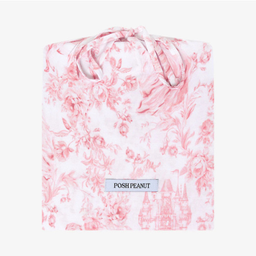 Floral White Baby Crib Sheet | Antoinette