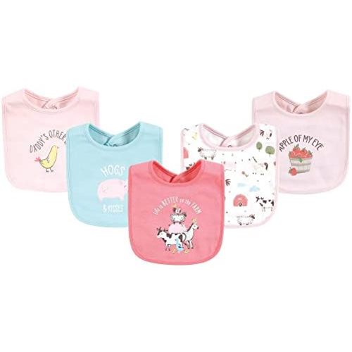 Hudson Baby Unisex BabyCotton Bibs