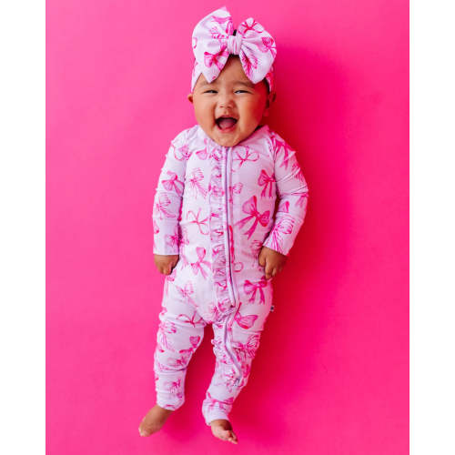 Blushing Bows Convertible Ruffle Romper