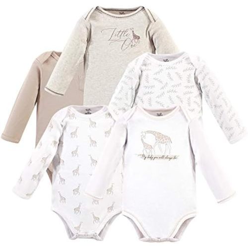 Touched by Nature baby-girls Organic Cotton Long-sleeve Bodysuits
