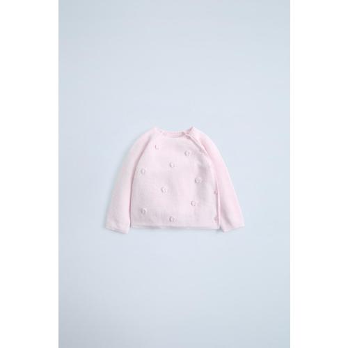 FLORAL KNIT SWEATER - Pale pink | ZARA United States