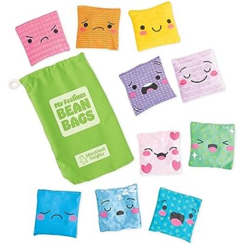 Educational Insights My Feeling Bean Bags, Set of 10 Bean Bags, Social Emotional Learning, Preschool Kindergarten Classroom Must Haves, Ages 3+