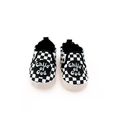 Child of God Checkered Baby Shoe