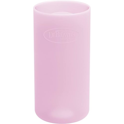 Dr. Brown's Narrow 100% Silicone Baby Bottle Sleeve, Pink, 8oz