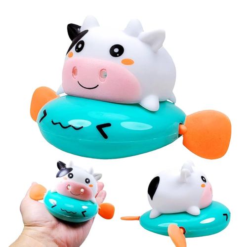 Amazon.com: Green Cow Wind Up Bath Toy, Baby Bath Toys 0-6 6-12 Months, Bathtub Plaything for Toddlers 1-3 3-5, Safe Material, Birthday or Holiday for Boys and Girls : Toys & Games