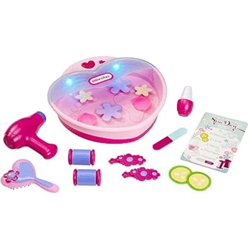 Little Tikes Play & Pamper Spa Set with 17 Accessories, Pretend Play Beauty Set, for Toddlers Kids Ages 2+ Years