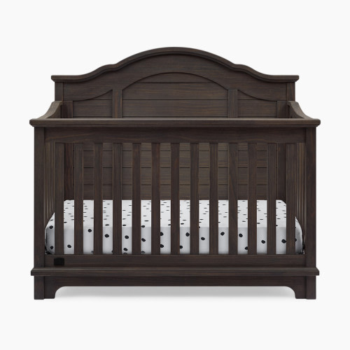 Simmons Kids Asher 6-in-1 Convertible Crib with Toddler Rail - Rustic Grey