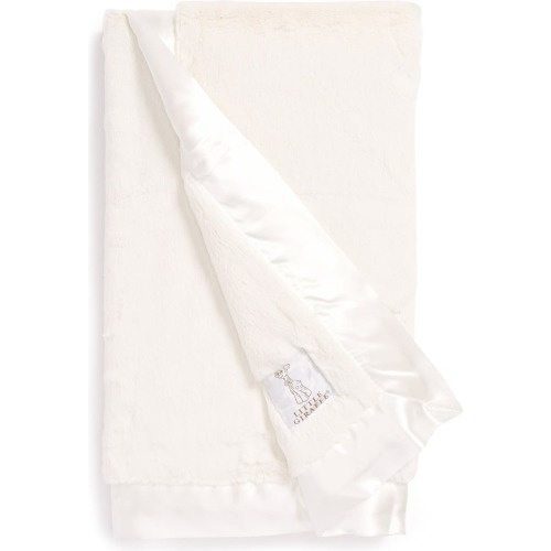 Little Giraffe Luxe Baby Blanket, Cream