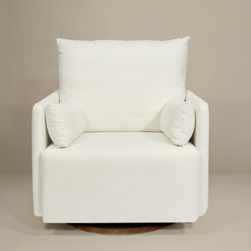 Ollie: a Chair and a Half - Swivel Nursery Glider with Back Recline Feature