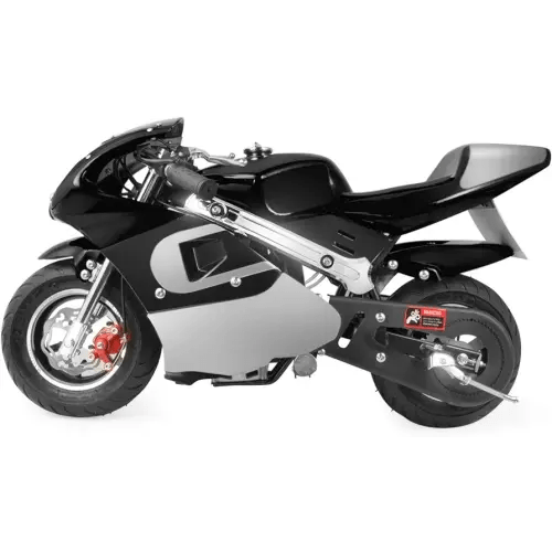 XtremepowerUS 40CC Mini Gas Pocket Bike Motorcycle EPA 4-Stroke Engine Handlebar Grip Padded Seat (Black)