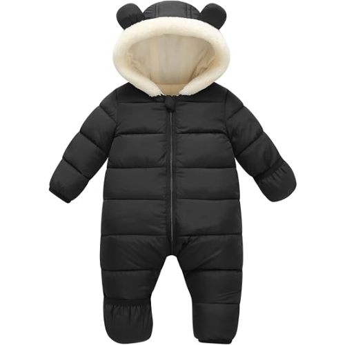 Newborn Baby Snowsuit Infant Boy Clothes Toddler Girl Snow Suits | Unisex baby items jacket hoodie boys girls toddler fleece snow suits infant outfits 0-6M, 6-12M, 12-18M,18-24M options