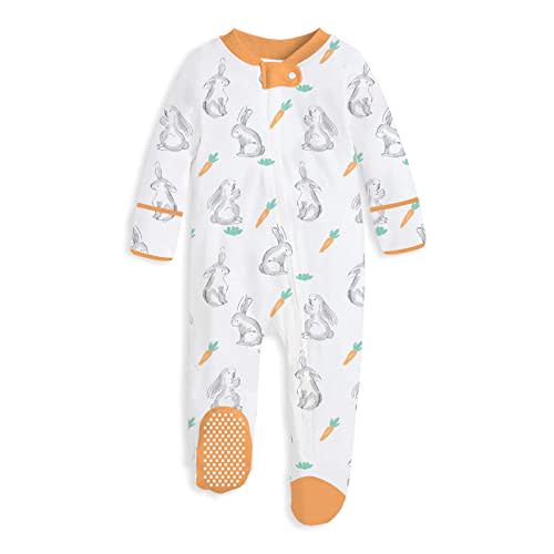 UNIFACO Baby Girls Boys Footed Pajamas One-Piece Sleeper Snug Fit Sleep and Play Zip Front Footie Romper 0-12 Month