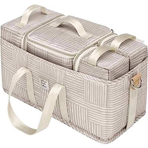 Petunia Pickle Bottom Inter-Mix Deluxe Kit | Baby Diaper Caddy Organizer | Keep Everything Organized in Diaper Bag, Stroller, or Nursery - Checker Stitch