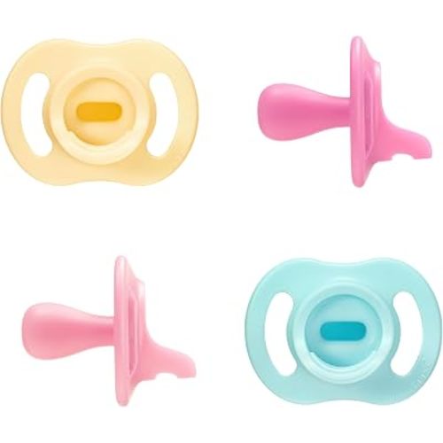 Tommee Tippee Ultra-Light StayPut Pacifier, 0-6m, 4 Count
