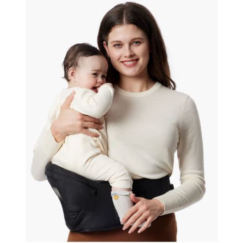 Baby Hip Seat Carrier: 3D Belly Protector & EVA Massage Board