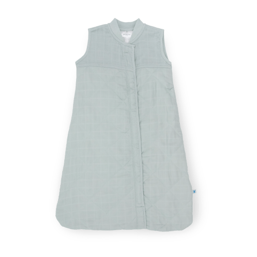 Cotton Muslin Quilted Sleep Bag - Sea Salt