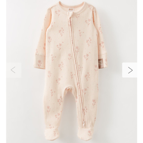 Organic Pointelle Zip All In One Romper