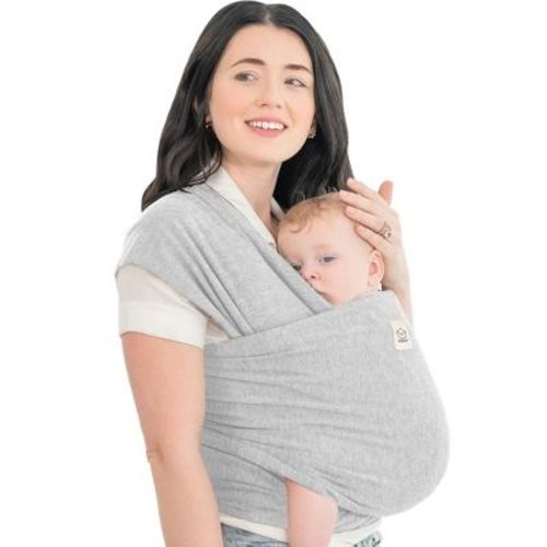 Keababies Original Baby Wraps Carrier, Baby Sling Carrier, Stretchy Infant Carrier For Newborn, Toddler (trendy Black)