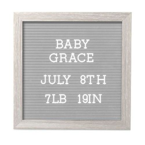 Pearhead 10"x 10" Letterboard Set - Light Gray