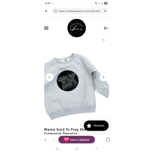 Mama Said To Pray About It Crewneck Sweater – OUR HOUSE ABOVE