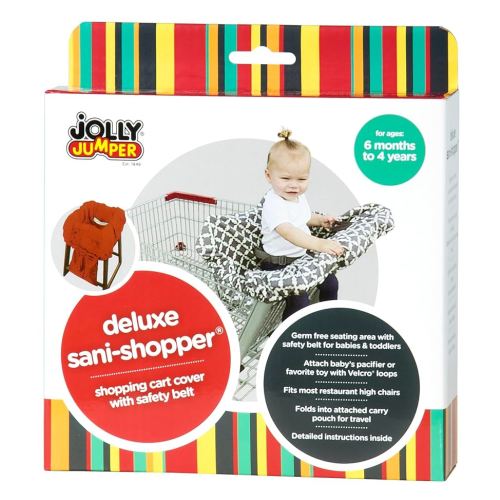 Jolly Jumper Deluxe Sani-Shopper Shopping Cart Cover with Safety Belt