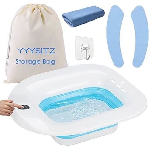 Electric Sitz Bath for Postpartum Care, Blue