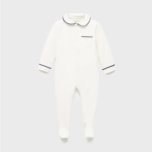 Baby-neck pajamas with pocket - Kids | MANGO USA