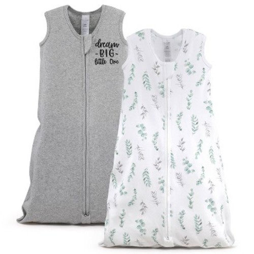 The Peanutshell Baby Sleep Bag, Swaddle Wrap, Sack, Dream Big/Floral Leaves - M/L 2pk