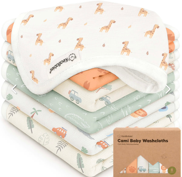 6-Pack Cami Baby Washcloths