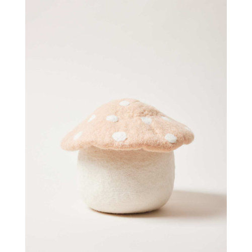 Farmhouse Pottery Artisan Felt Mushroom Doorstop | Perigold