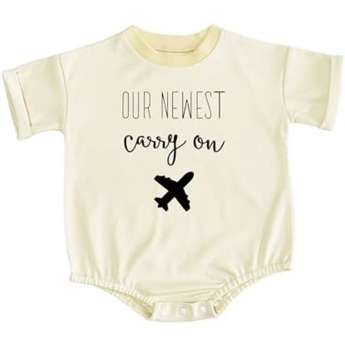 Our Newest Carry-On Infant Bodysuit Future Traveler Theme Coming Soon Pregnancy Announcement
