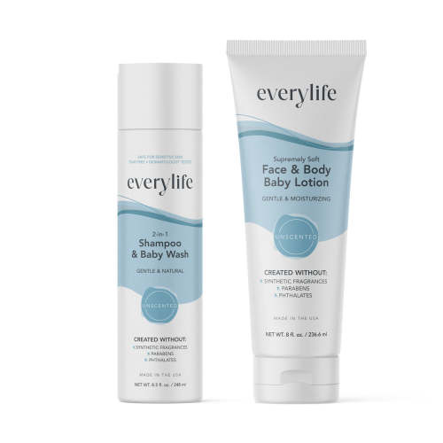 Baby Bath Bundle | Gentle Shampoo & Body Wash for Newborns – EveryLife