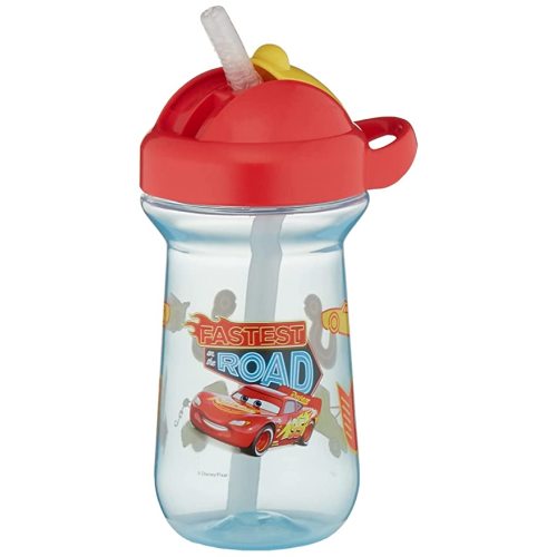 Amazon.com: The First Years Disney/Pixar Cars Toddler Straw Cup - Spill Proof Flip Top Toddler Sippy Cups - 18 Months and Up - 10 Oz : Video Games