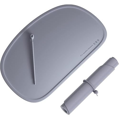 Cuddle Campus Silicone Placemat with Raised Edges for Kids,Toddlers,Babies, Non-Slip Table Setting Placemat for Dining,Come with String for Storage