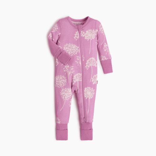 Tiny Kind Bamboo Convertible Footie Printed - Dandelion, 0-3 M