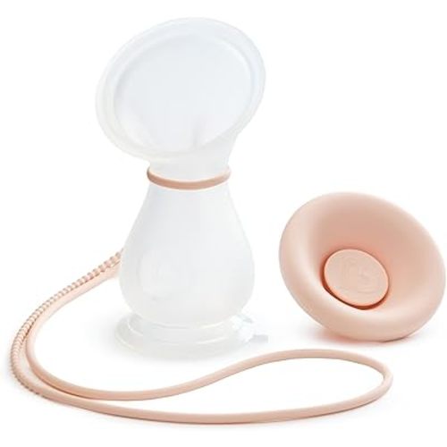 Munchkin® Manual Breast Pump - Portable Pump for Expressing Milk at Home, Work, and On The Go, 4 Ounce, Silicone