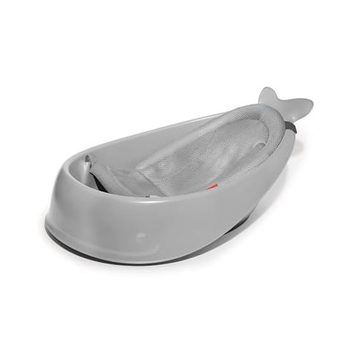 Skip Hop Infant Bath Tub 3-Stage Grow With Baby Smart Sling MOBY Bathtub Grey Age 0+