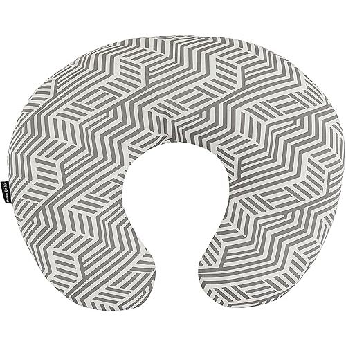 Dream On Me Beeboo Nursing Pillow And Positioner, Breastfeeding And Bottlefeeding , Removable And Washable Pillow Cover, Soft And Breathable Fabric, Black And White