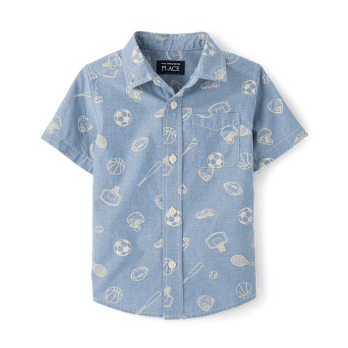 The Children's Place Sports Poplin Button Up Shirt