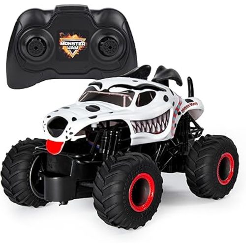 Monster Jam, Official Monster Mutt Dalmatian Remote Control Monster Truck for Boys and Girls, 1:24 Scale, 2.4 GHz, Kids Toys for Ages 4-6+