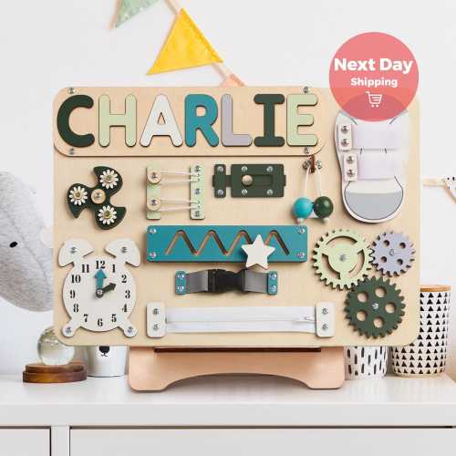 Custom Wooden Name Puzzle, Personalized Toddler Toy, One Year Old Gift, Montessori Toy, Toddler Busy Board, First Birthday Boy Gifts BB67