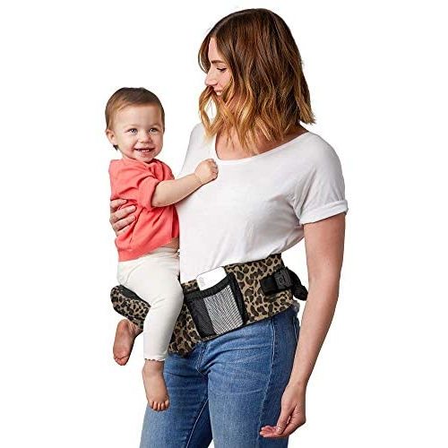 Tushbaby - Safety-Certified Hip Seat Baby Carrier - Mom’s Choice Award Winner, Seen on Shark Tank, Ergonomic Carrier for Newborns & Toddlers, Leopard