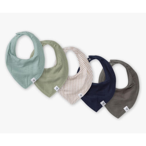 Burt's Bees Baby Infant Bibs, 100% Organic Cotton Drool Cloths, Newborn Essentials